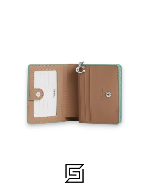 Leather,Wallets,Women Snap Wallet In Signature Jacquard CT980 Coach