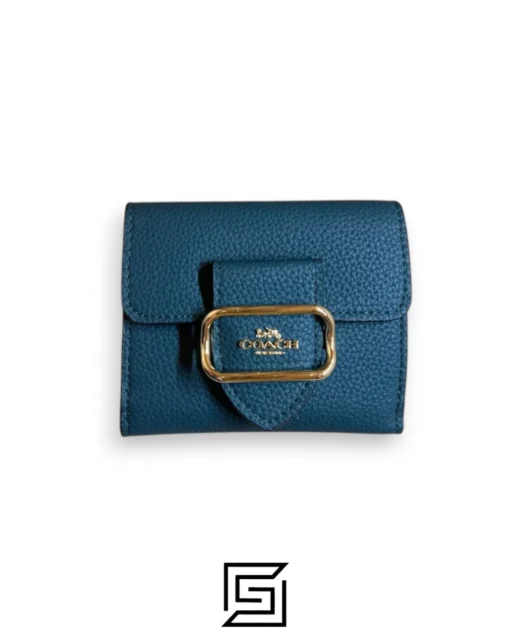 Leather,Wallets,Women Small Morgan Wallet CF473 Blue Coach