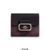 Collection,Leather,Wallets,Women Small Morgan Wallet Signature Canvas Style No. CM263 Marron Coach