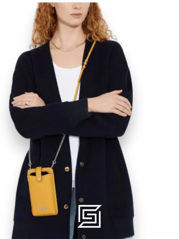 Leather,Wallets,Women Phone Crossbody Style Number C6884 Yellow Coach