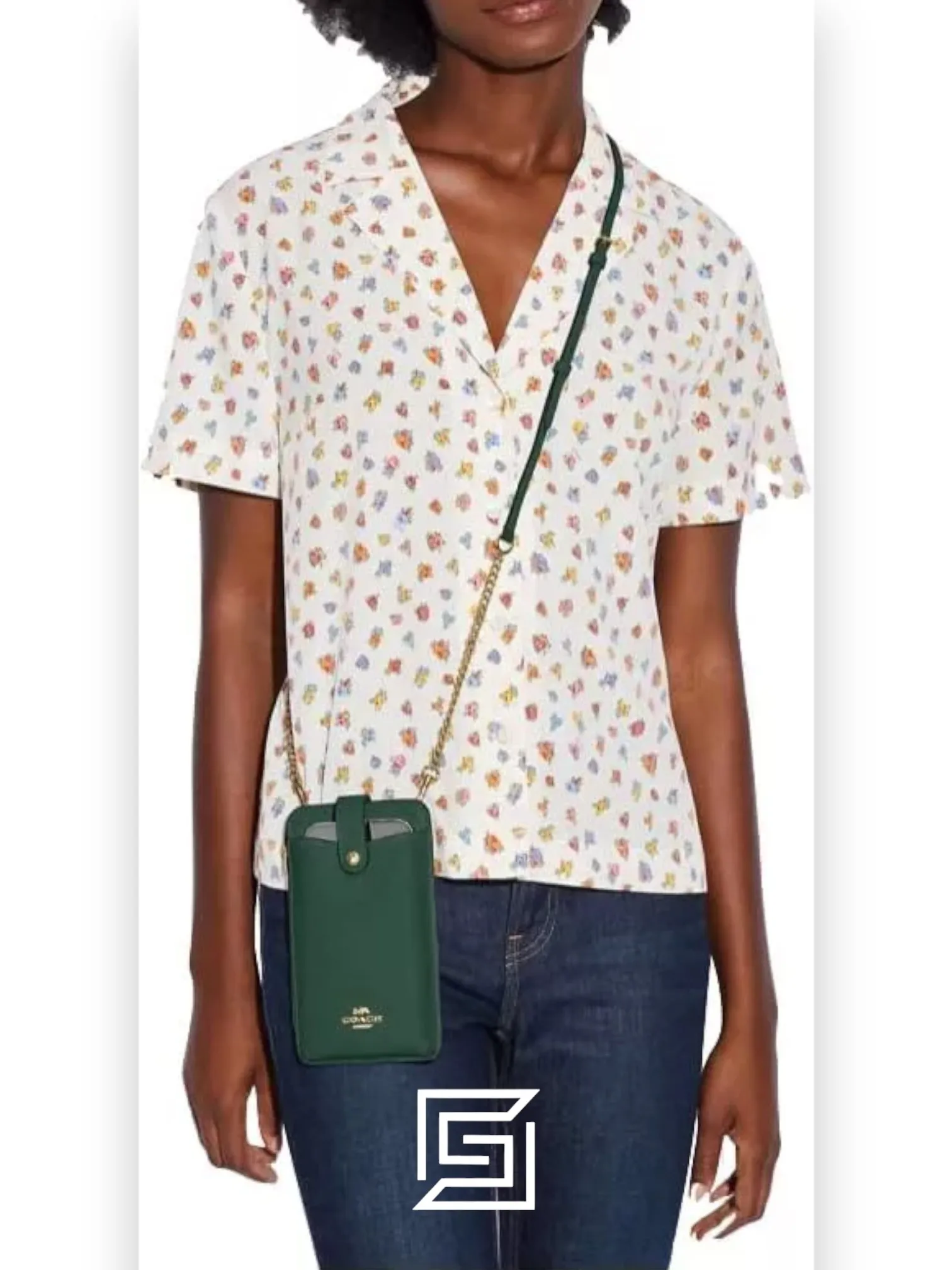 Leather,Wallets,Women Phone Crossbody Style Number C6884 Green Coach