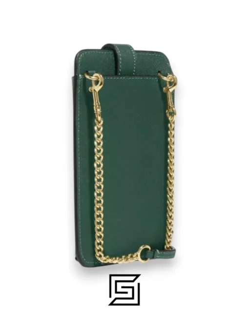 Leather,Wallets,Women Phone Crossbody Style Number C6884 Green Coach