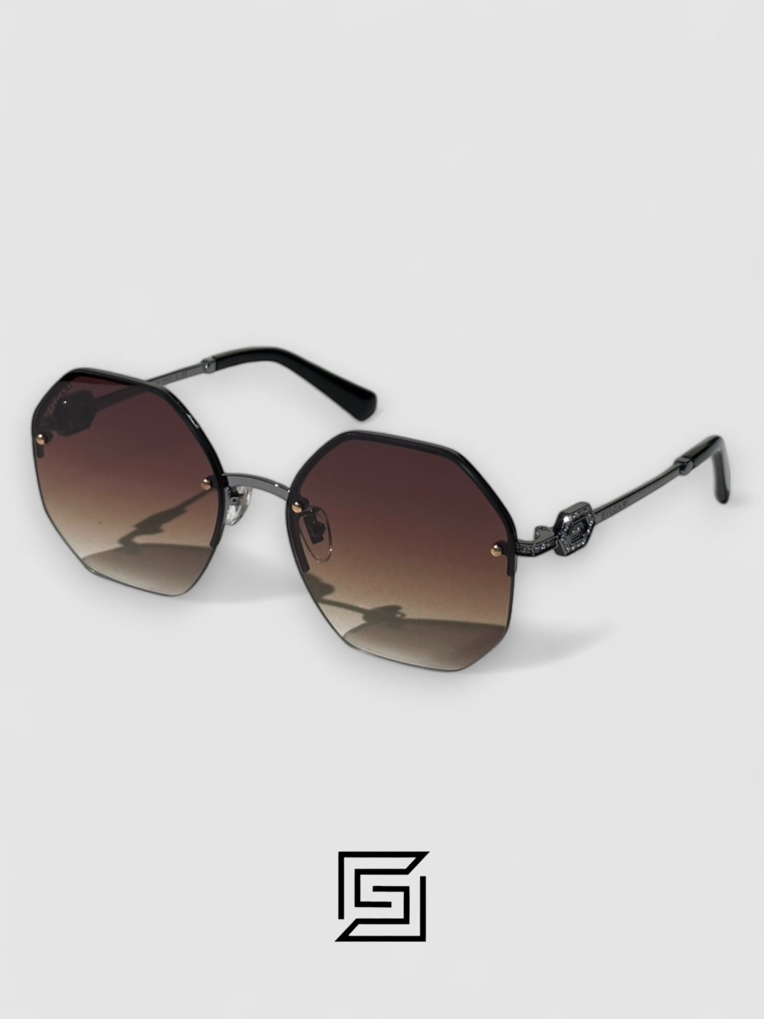 Sunglasses,Women BVLGARI Sunglasses women BV6122/GUN X BROWN Bvlgari