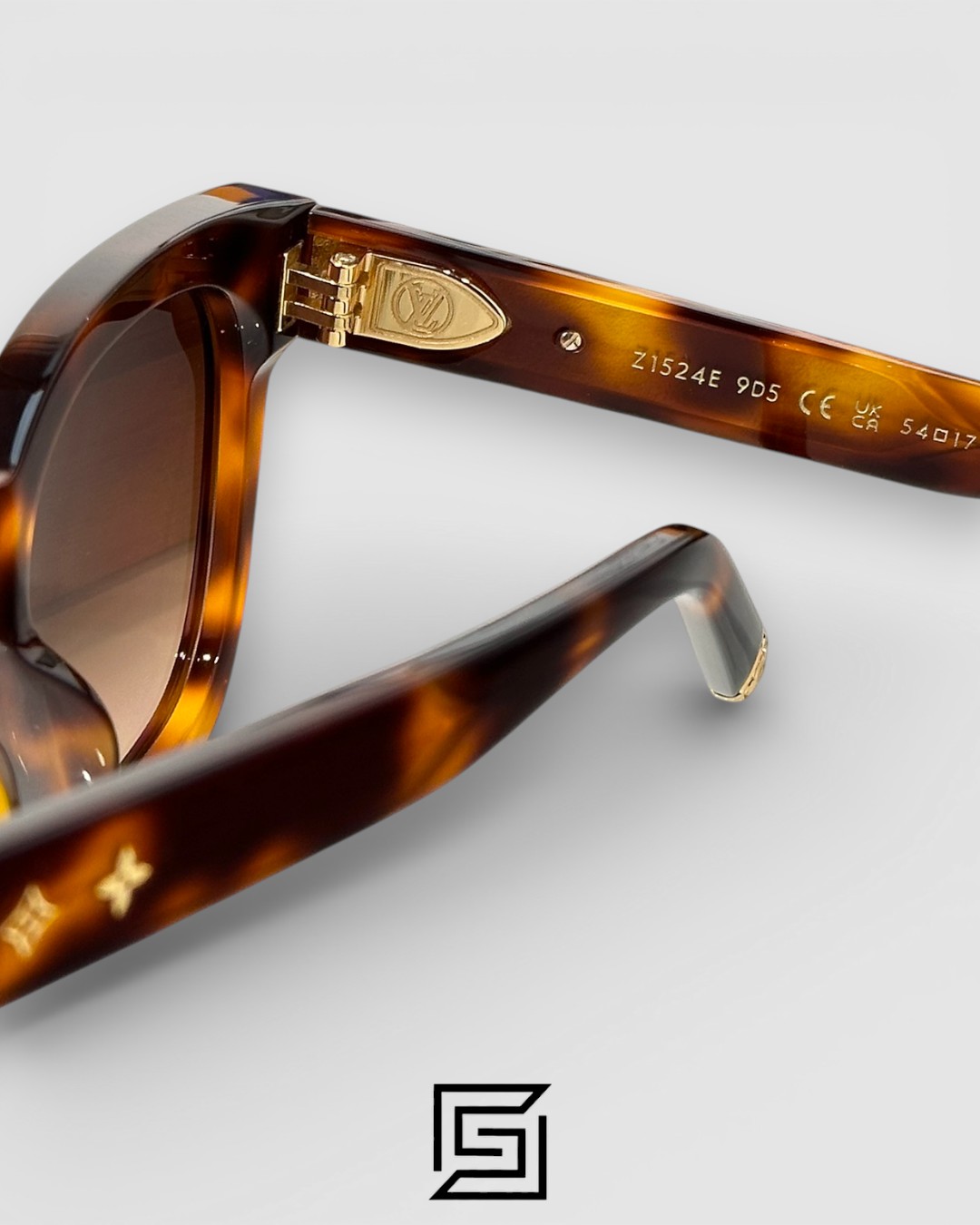 Louis Vuitton Z1524E Tiger Brown Frame with Honey Lenses - Image 5