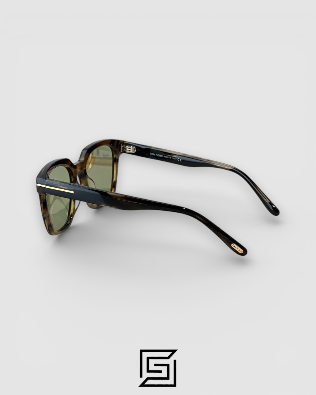 Tom Ford TF1162 Green Lenses and Tortoise Brown Frame Luxury Sunglasses - Image 3