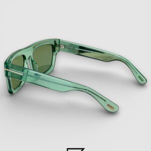 Tom Ford TF711 Light Green Lenses and Transparent Green Frame Luxury Sunglasses - Image 4