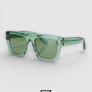 Tom Ford TF711 Light Green Lenses and Transparent Green Frame