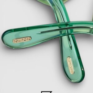 Tom Ford TF711 Light Green Lenses and Transparent Green Frame Luxury Sunglasses - Image 7