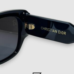 Dior Signature S13F Black Lenses and Black Frame with Gold Logo Luxury Sunglasses - Image 8