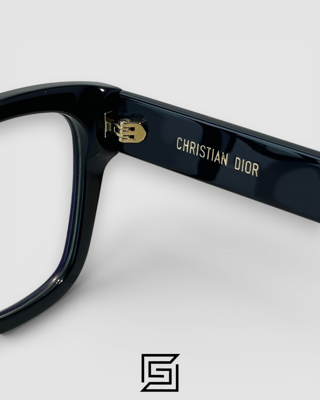 ⁦Dior Signature S51 Black Frame with Gold Logo Luxury Optical Glasses⁩ - الصورة ⁦7⁩