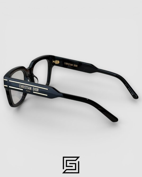 Dior Signature S51 Black Frame with Gold Logo Luxury Optical Glasses