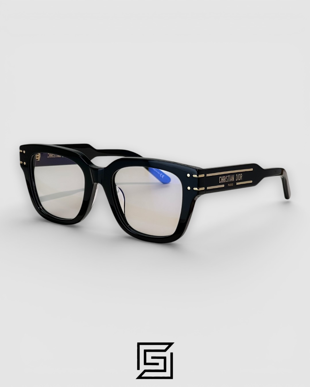 Dior Signature S51 Black Frame Gold Logo Optical