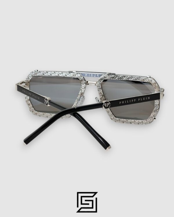 PHILIP PELEN LEGACY SPP131 Silver Mirror Lenses and Silver Frame Luxury Navigator Sunglasses