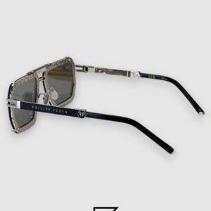 ⁦PHILIP PELEN LEGACY SPP131 Silver Mirror Lenses and Silver Frame Luxury Navigator Sunglasses⁩ - الصورة ⁦2⁩