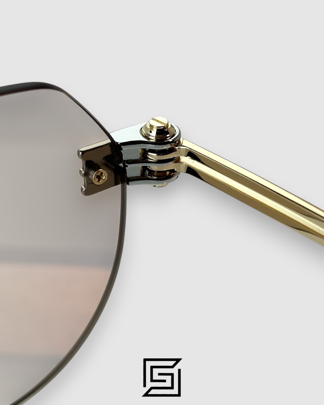 Bottega Veneta BV1342 002 Light Honey Lenses and Silver x Gold Frame Luxury Aviator Sunglasses - Image 7