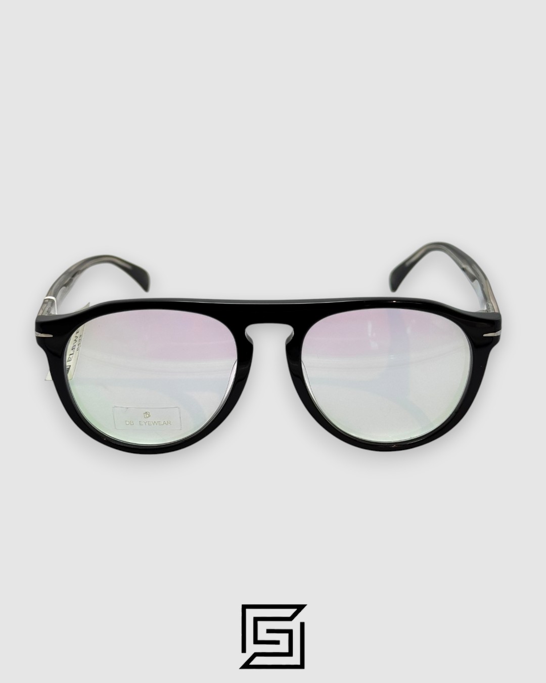 ⁦David Beckham DB7009/S 807IR Optical Glasses - Black Acetate Frame⁩ - الصورة ⁦2⁩