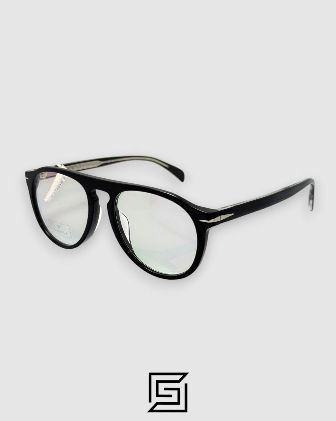 ⁦David Beckham DB7009/S 807IR Optical Glasses - Black Acetate Frame⁩ - الصورة ⁦1⁩