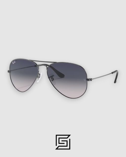 Alternative view of Ray Ban RB3025 AVIATOR MEDIUM 55 Sunglasses Unisex