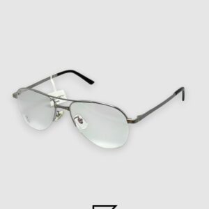 ⁦Cartier 5504464 Titanium Optical Glasses - Rimless Silver Aviator Frame⁩ - الصورة ⁦1⁩