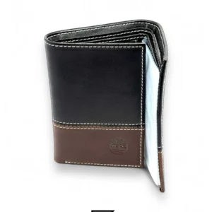 Leather,Wallets,Men wallets PASSCASE WALLET TRIFOLD 3 LINES/BROWN Timberland