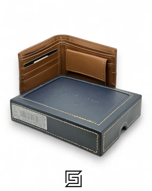Leather,Wallets,Men wallets New Box TOMMY SINGLE WALLET LINE HILFIGER LOGO/BROWN Tommy Hilfiger