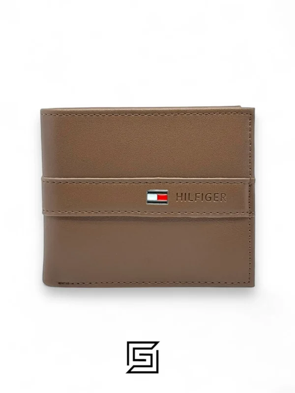 Leather,Wallets,Men wallets New Box TOMMY SINGLE WALLET LINE HILFIGER LOGO/BROWN Tommy Hilfiger