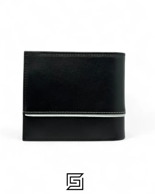 Leather,Wallets,Men wallets TOMMY SINGLE WALLET WHITE LINE IN MIDDLE/BLACK Tommy Hilfiger