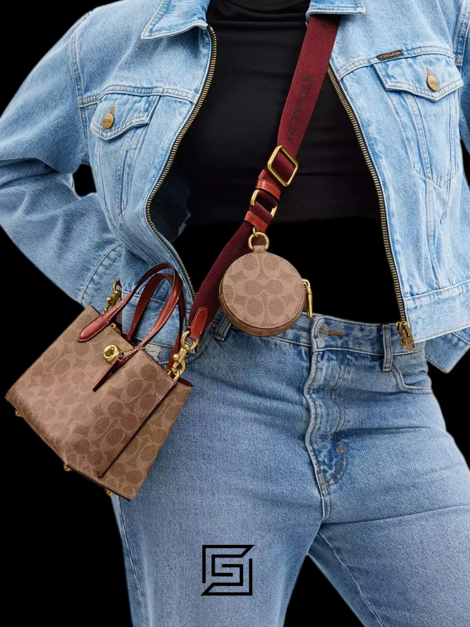 Bags,Leather,Women Coach leather WILLOW TOTE BAG 18 IN SIGNATURE CANVAS CW550 Coach