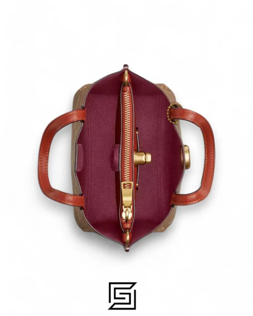 Bags,Leather,Women Coach leather WILLOW TOTE BAG 18 IN SIGNATURE CANVAS CW550 Coach