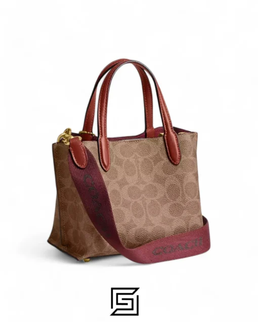 Bags,Leather,Women Coach leather WILLOW TOTE BAG 18 IN SIGNATURE CANVAS CW550 Coach