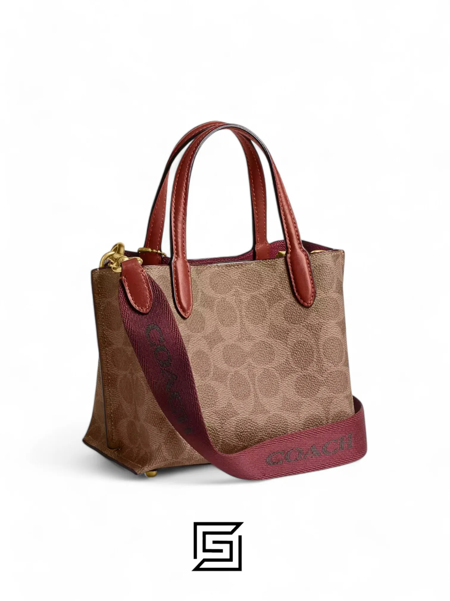 Bags,Leather,Women Coach leather WILLOW TOTE BAG 18 IN SIGNATURE CANVAS CW550 Coach