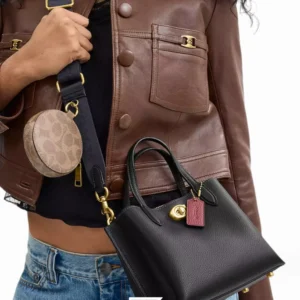 Bags,Leather,Women Coach leather WILLOW TOTE BAG 18 CW549 Coach