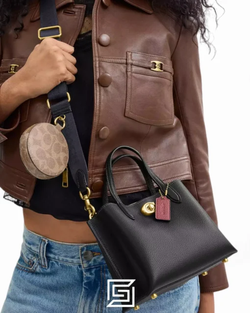 Bags,Leather,Women Coach leather WILLOW TOTE BAG 18 CW549 Coach