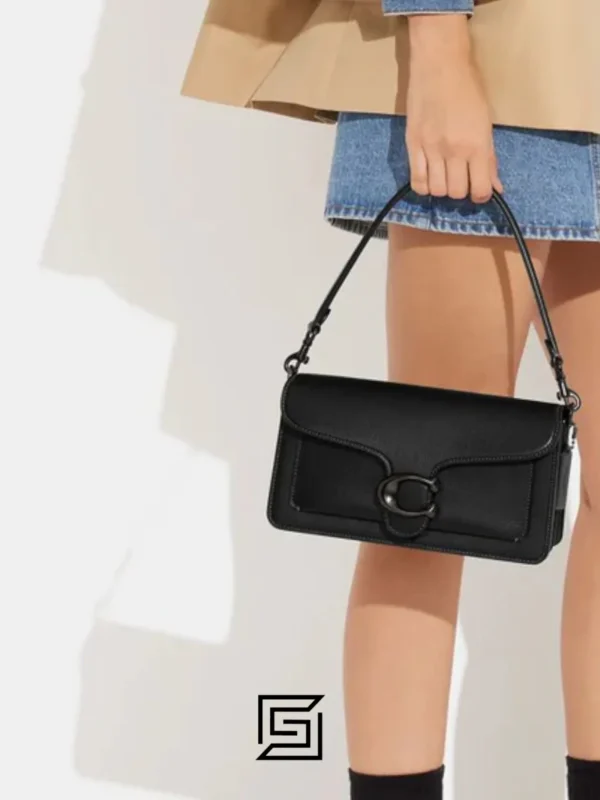 Bags,Leather,Women Coach leather Tabby Shoulder Bag 26 Style CH857 BLACK Coach