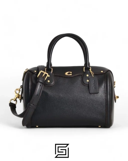 Bags,Leather,Women leather Coach F37862 Ivie Bennet Satchel Black Coach