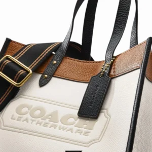 Bags,Leather,Women leather Field Tote 30 In Colorblock With Coach Badge C0777 Coach