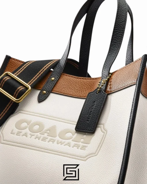 Coach ◆ C0777 Field tote 30 in colorblock with coach badge s-l400.jpg
