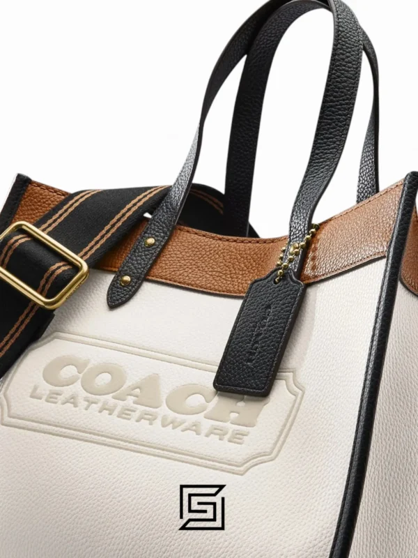 Bags,Leather,Women leather Field Tote 30 In Colorblock With Coach Badge C0777 Coach