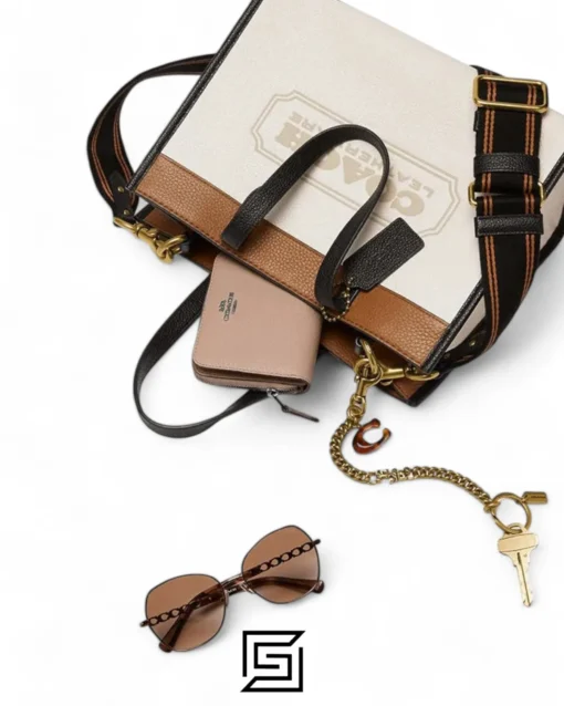 Bags,Leather,Women leather Field Tote 30 In Colorblock With Coach Badge C0777 Coach