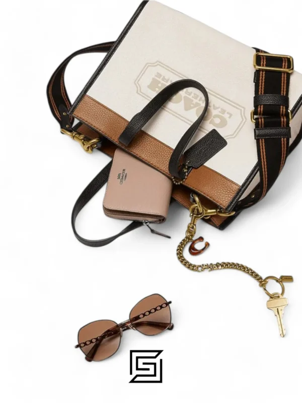 Bags,Leather,Women leather Field Tote 30 In Colorblock With Coach Badge C0777 Coach