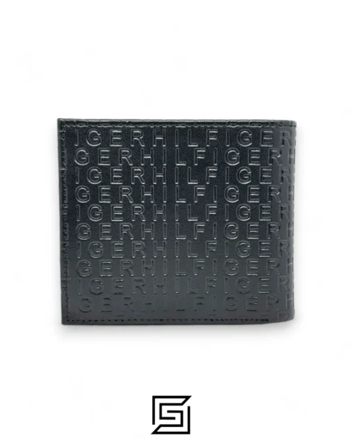 Leather,Wallets,Men wallets TOMMY SINGLE WALLET W HILFIGER HARD PATTERN INSIDE LEATHER Small LOGO/BLACK Tommy Hilfiger