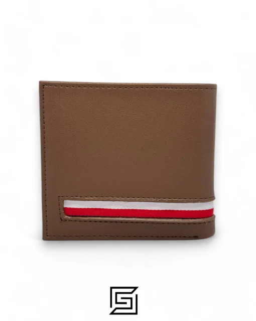 Leather,Wallets,Men wallets TOMMY SINGLE WALLET W WITH TOMMY LINE LOGO/BROWN Tommy Hilfiger
