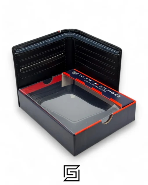 Leather,Wallets,Men Tommy Hilfiger wallets TOMMY SINGLE WALLET W SIGNATURE COLOR METAL LOGO/BLACK Tommy Hilfiger