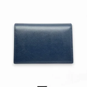 Leather,Wallets,Men wallets TOMMY SINGLE CREDIT HILFIGER LINE WITH METAL LOGO/BLUE Tommy Hilfiger