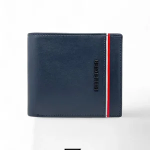 Leather,Wallets,Men Tommy Hilfiger wallets TOMMY SINGLE WALLET W WITH HILLFIGER H LINE METAL LOGO/BLUE Tommy Hilfiger