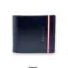Leather,Wallets,Men wallets TOMMY SINGLE WALLET W WITH HILLFIGER H LINE METAL LOGO/BLACK Tommy Hilfiger