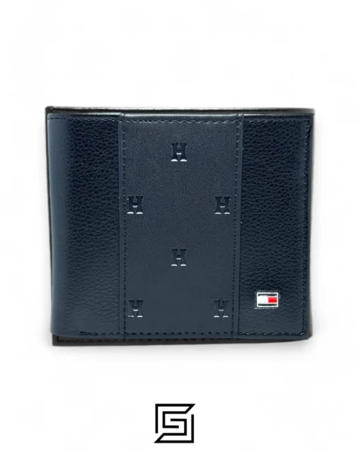 Leather,Wallets,Men wallets TOMMY SINGLE WALLET W WITH TOMMY H LOGO IN LEATHER MIDDLE/BLACK Tommy Hilfiger