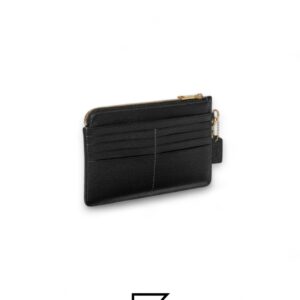 Leather,Wallets,Women L-Zip Wristlet Style No.C8434 Black Coach