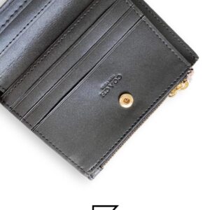 Leather,Wallets,Women COACH Snap Card Case Wallet in Crayon Heart Print F91058 Black Coach