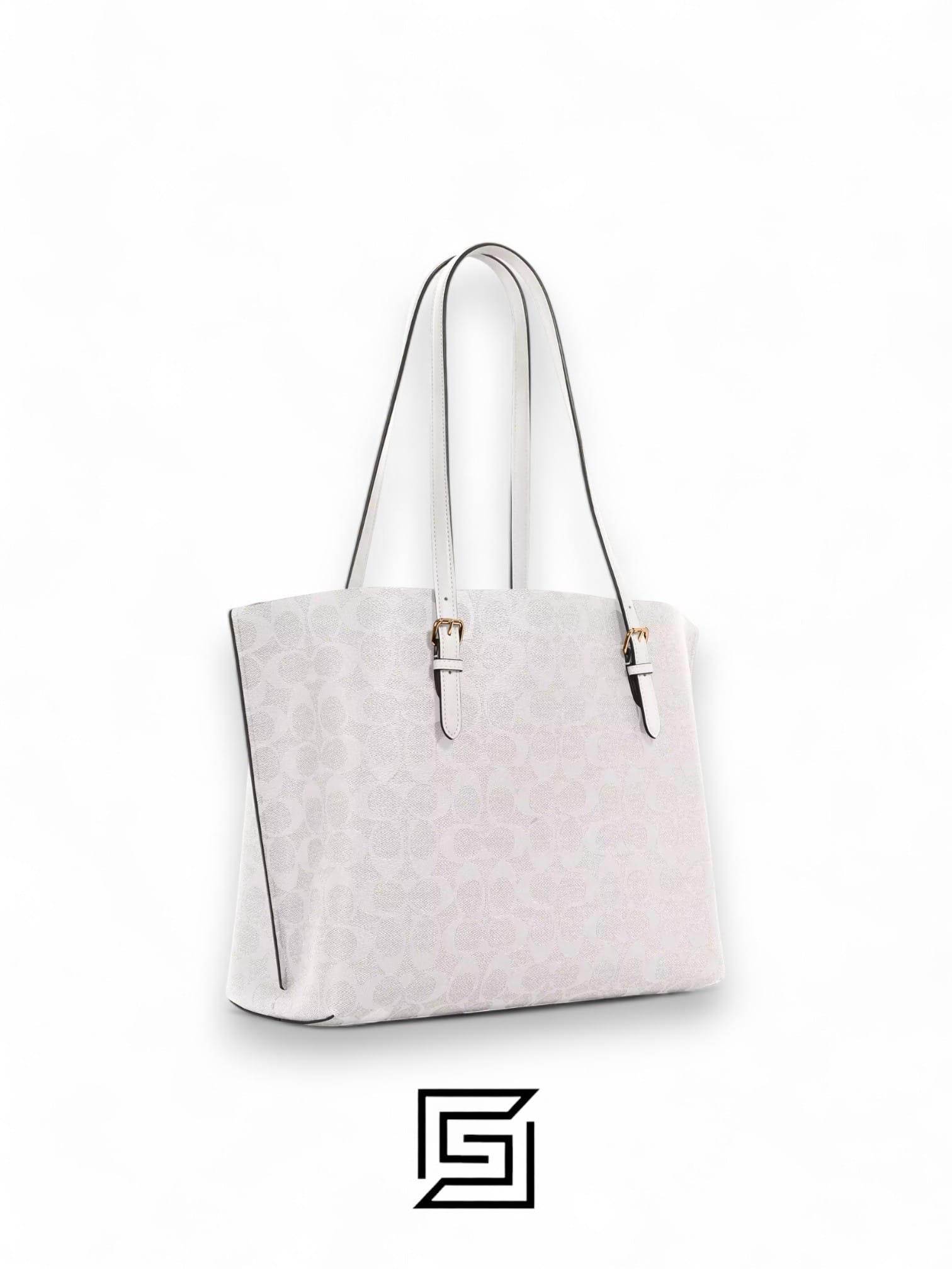 Bags,Leather,Women Mollie Tote Bag 25 In Signature Canvas C4250 White Coach